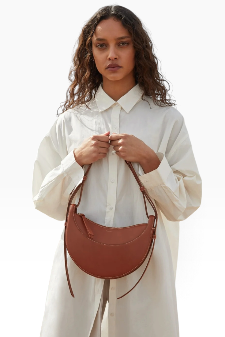 Terracotta Crescent Saddle Bag