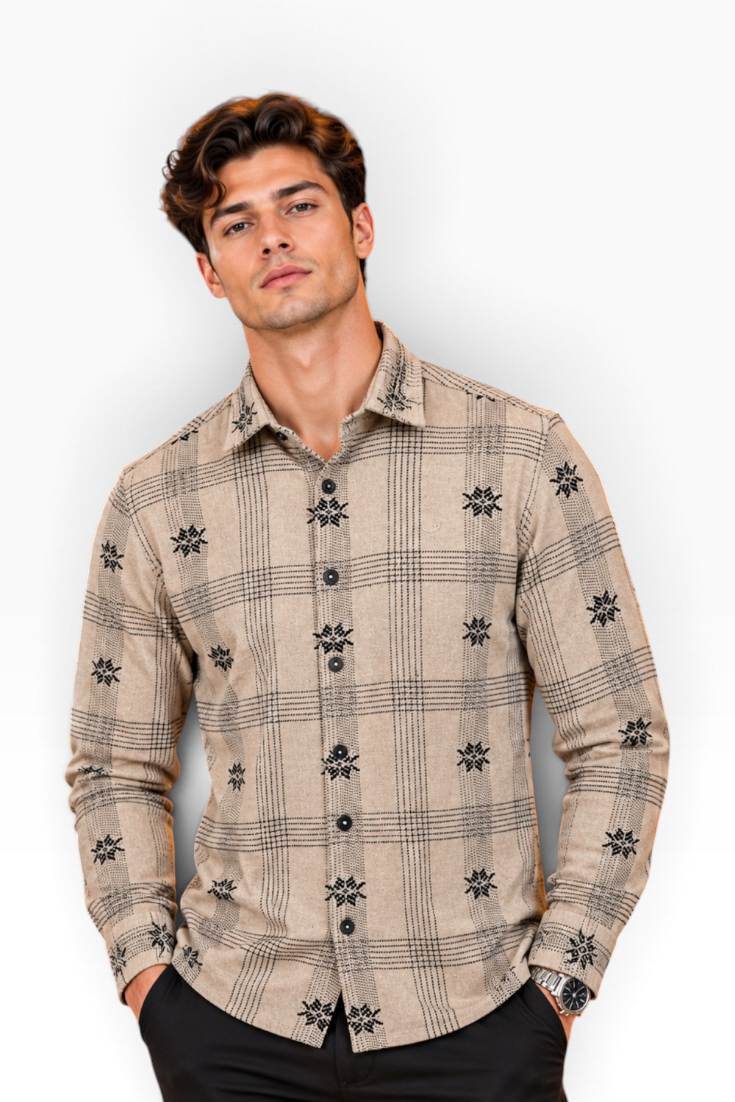 Sandstone Frost Heritage Check Shirt