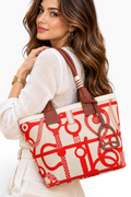 Equestrian Rouge Canvas Tote