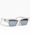 Ivory Ice Sculpt Sunglasses