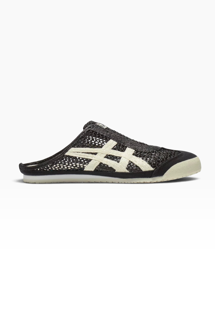 Midnight Contrast Mesh Mules