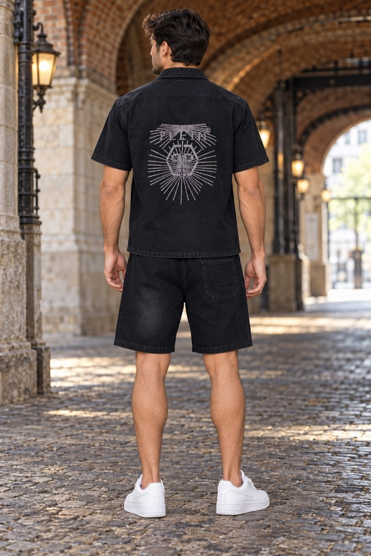 Midnight Eclipse Quartz Denim Co-ord Set
