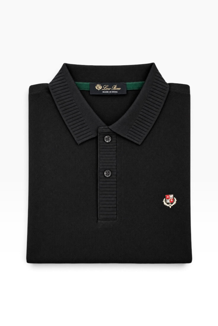The Midnight Crest Premium Knitted T-Shirt