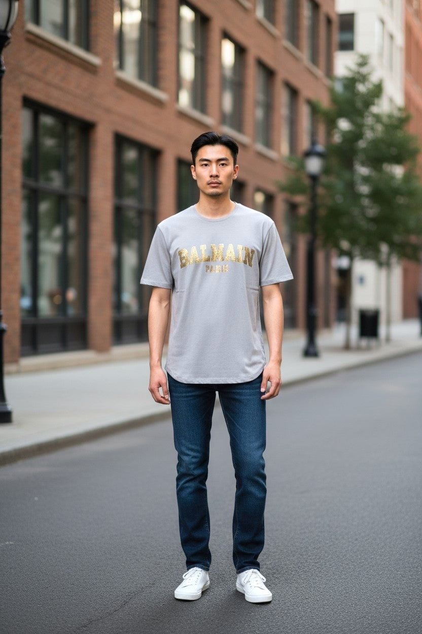Round-Neck Cotton T-Shirts