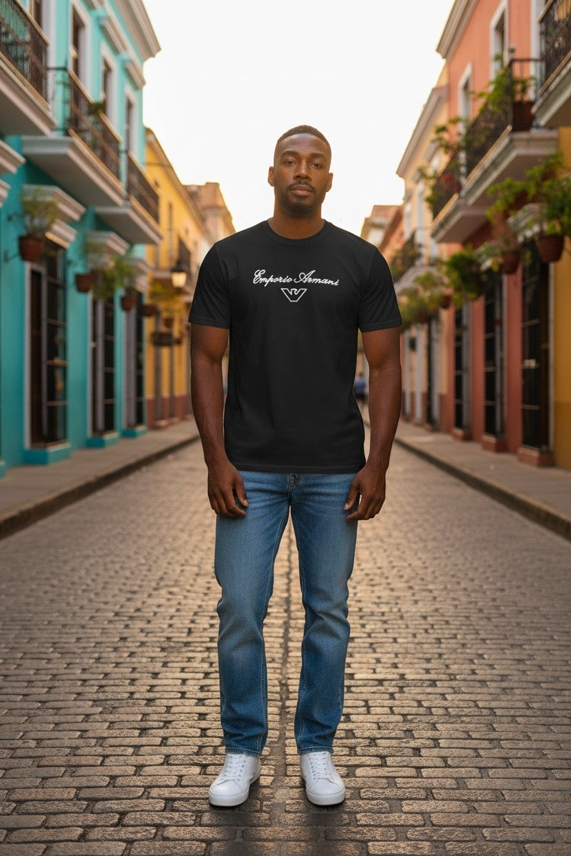 Round-Neck Cotton T-Shirts
