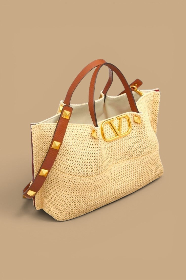 Womens Woven Tote Bag