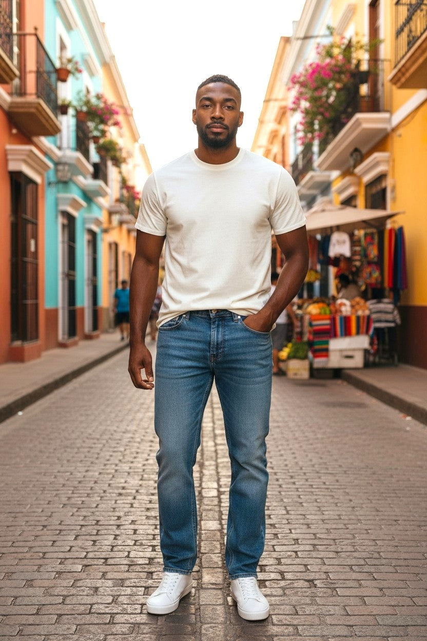 Ankle Fit Denim Jeans