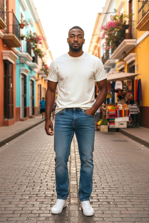Ankle Fit Denim Jeans