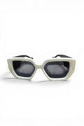 Angular Retro Cat-Eye Sunglasses