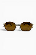 luxury rimless sunglasses