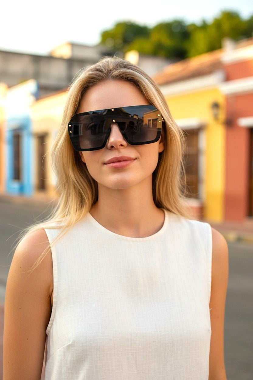 Oversized Shield Sunglasses