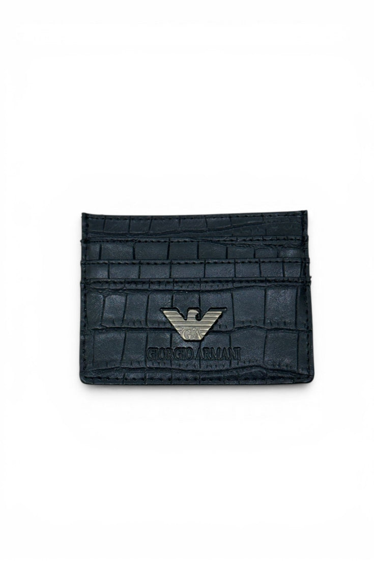 Obsidian Croc Executive Card Holder