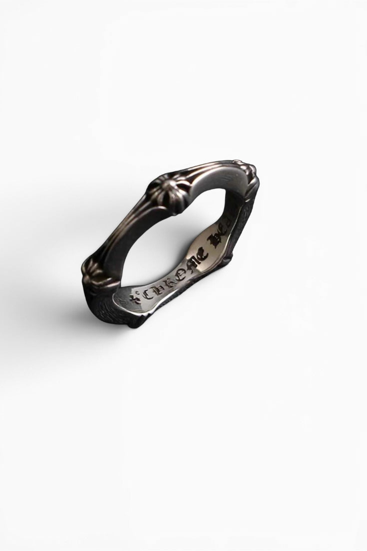 Black Gothic Slim Ring