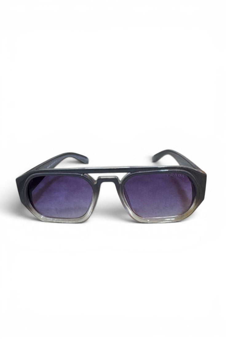 Geometric Aviator Sunglasses