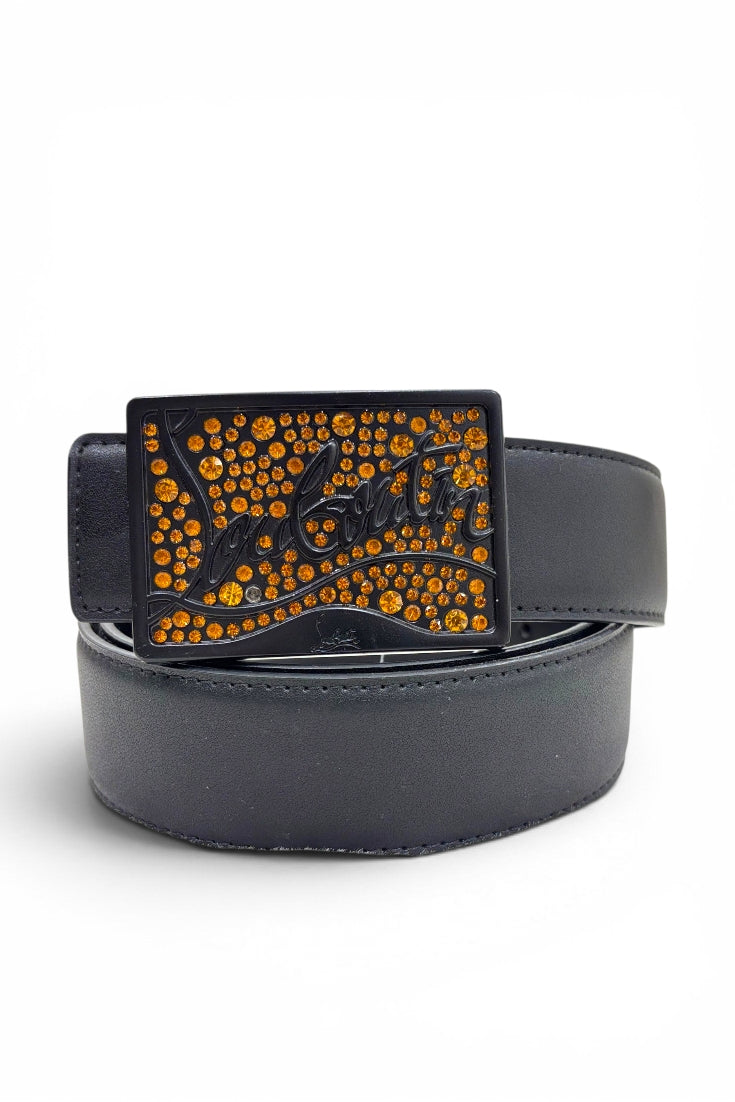 Amber Crystal Men's Belt