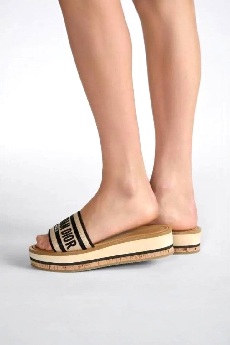 Platform Slide Sandals