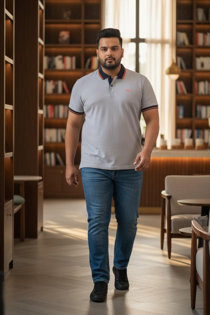 Polo T-shirt - Grey