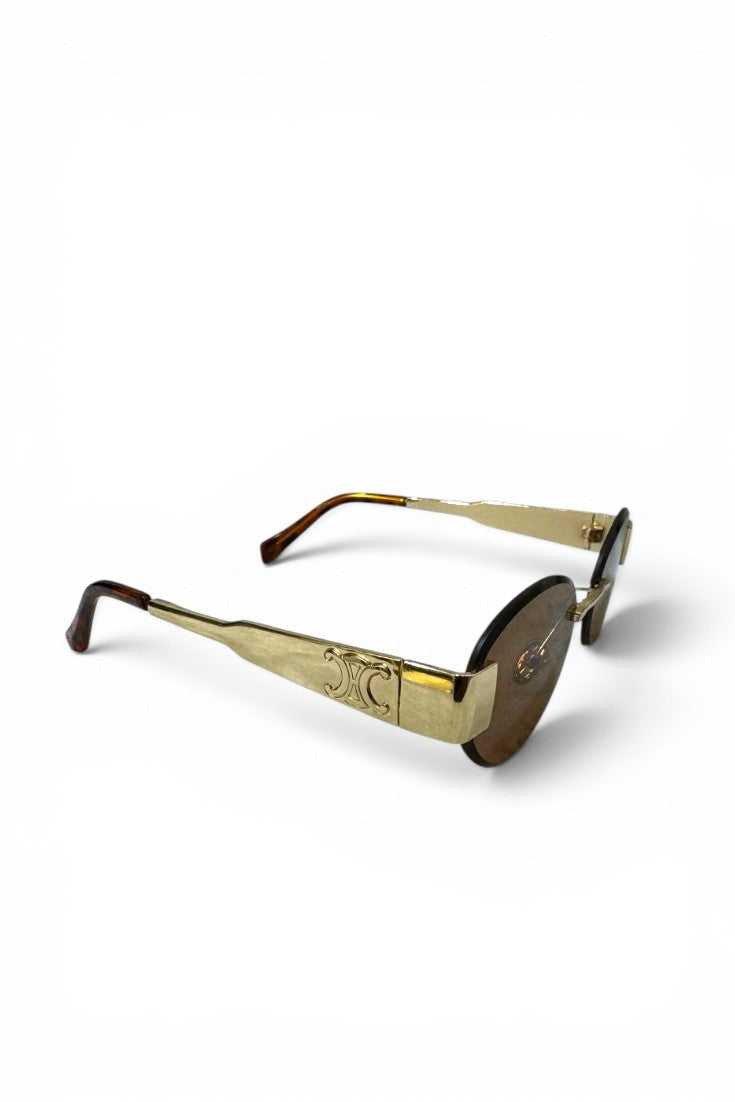 Rimless Geometric Sunglasses
