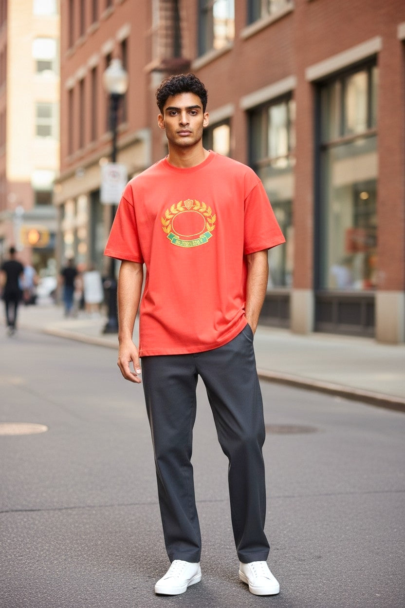 Round-Neck Cotton T-Shirts