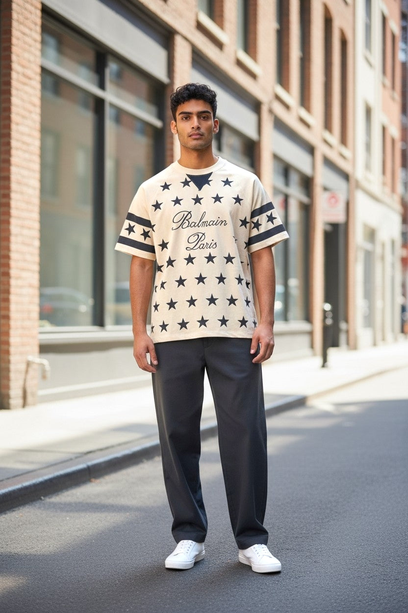 Round-Neck Cotton T-Shirts