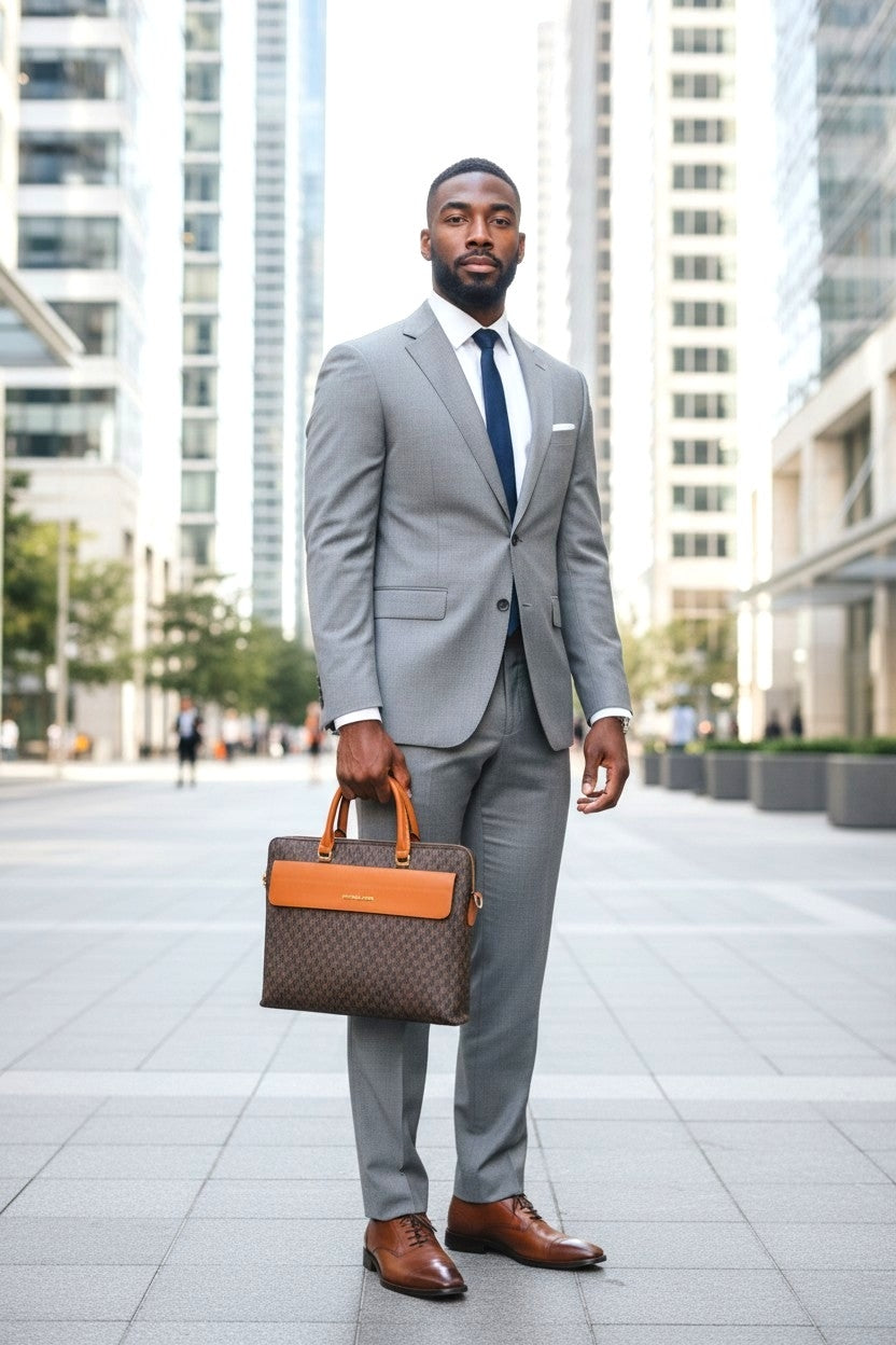 Sophisticated Monogram Laptop Bag