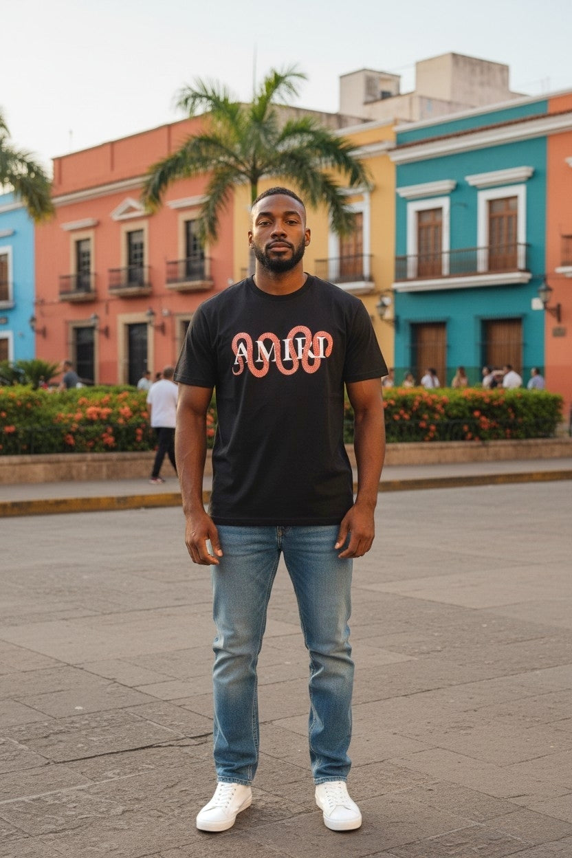 Round-Neck Cotton T-Shirts