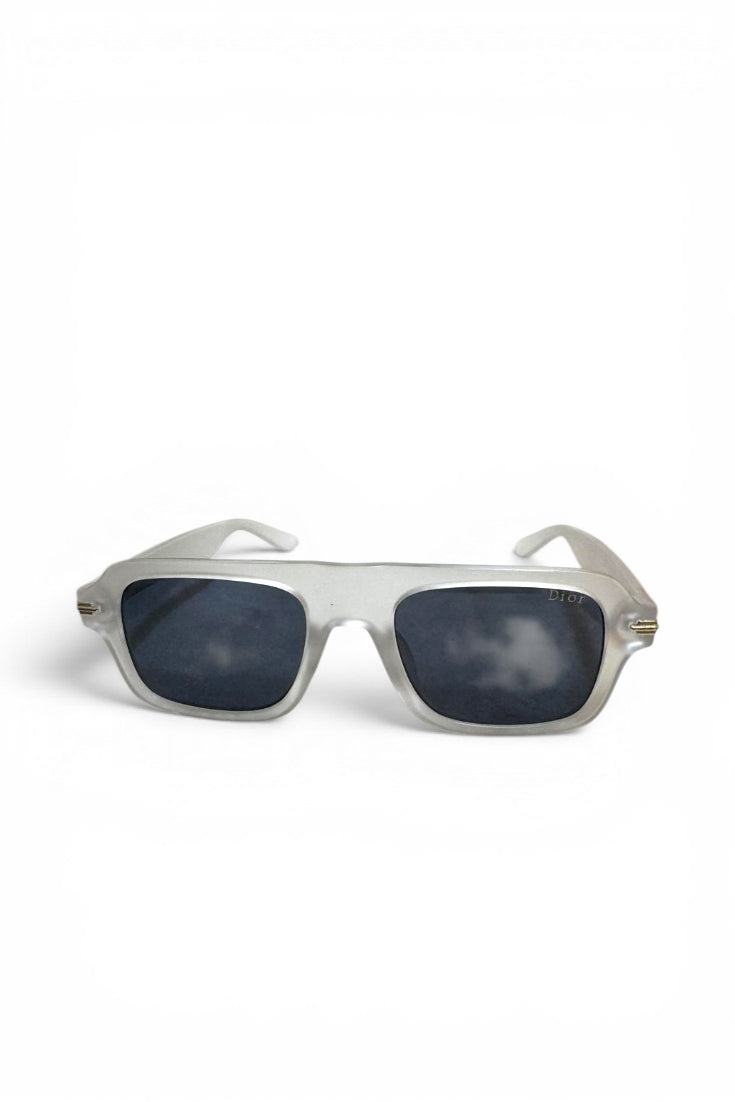 Frosted Rectangular Sunglasses