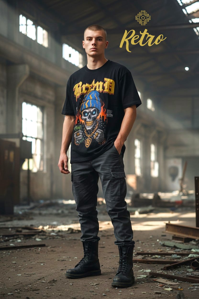 Studded Graphic T-shirts
