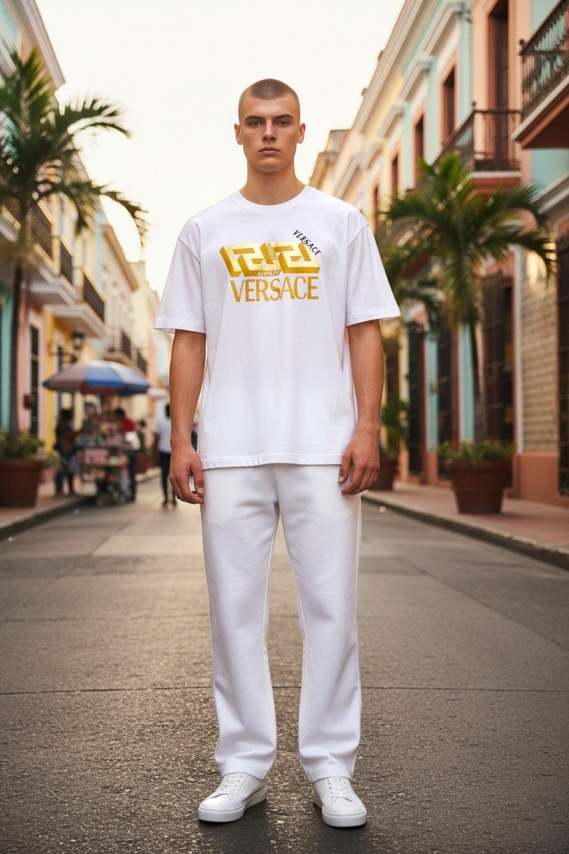 Round-Neck Cotton T-Shirts