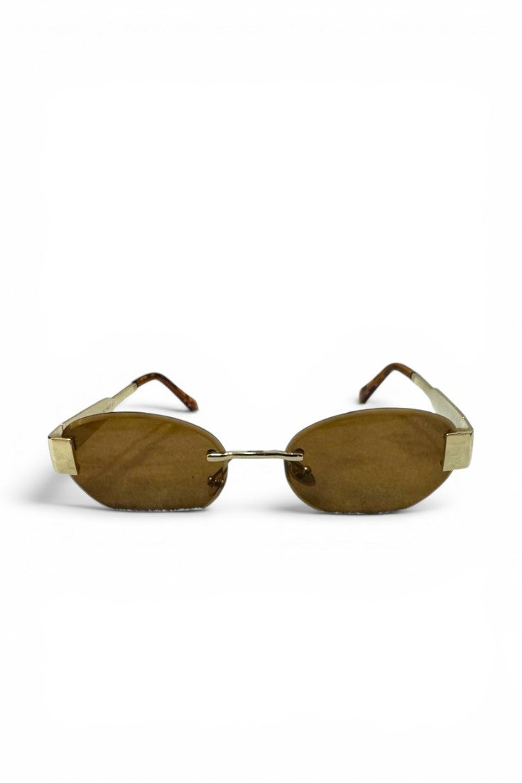 Rimless Geometric Sunglasses