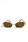 Rimless Geometric Sunglasses