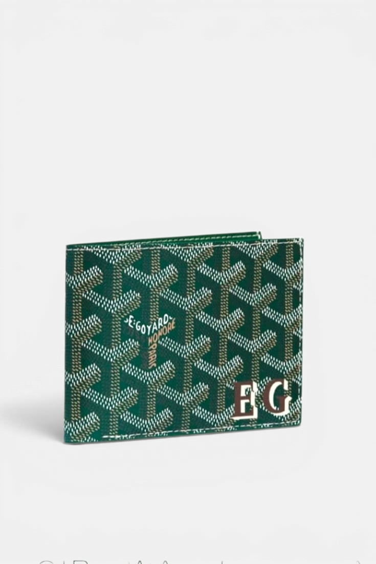 Emerald Monogram Wallet