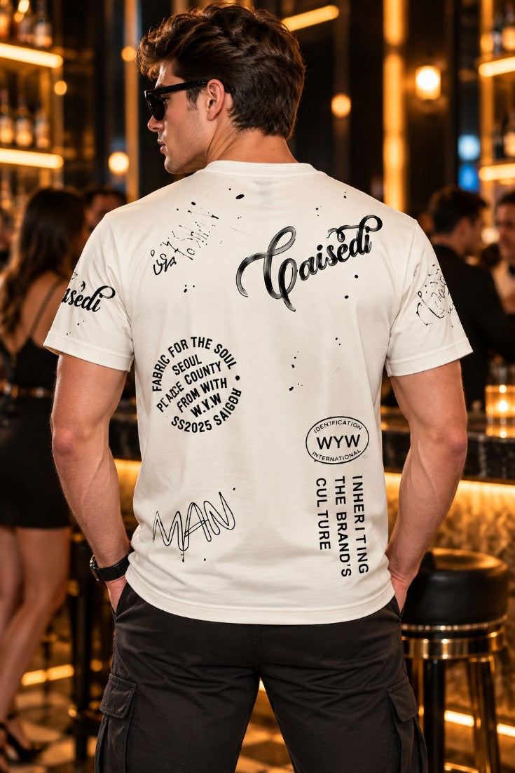 Ivory Rebel Sketch T-Shirt