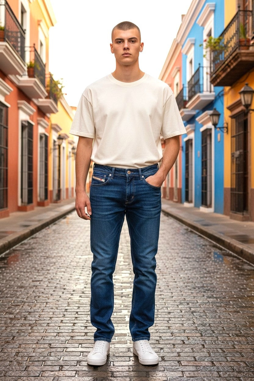 Ankle Fit Denim Jeans