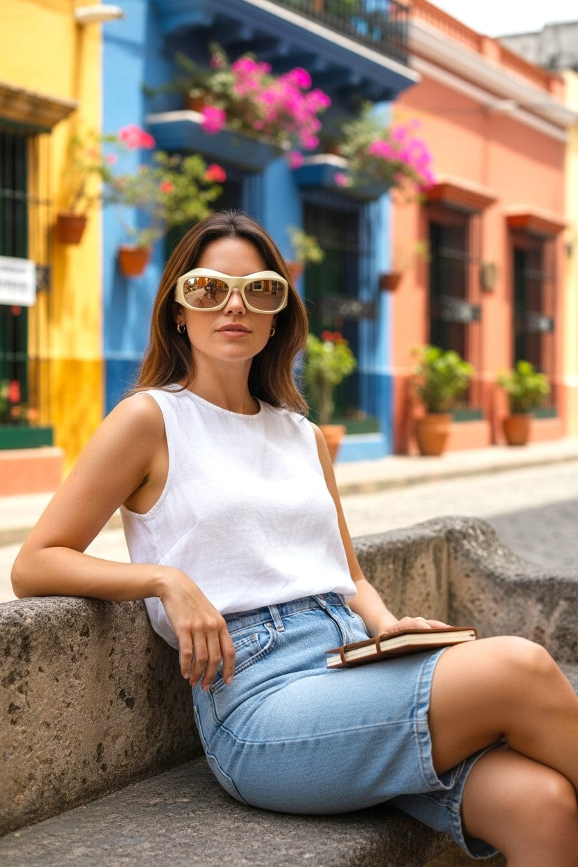 Futuristic Wraparound Sunglasses