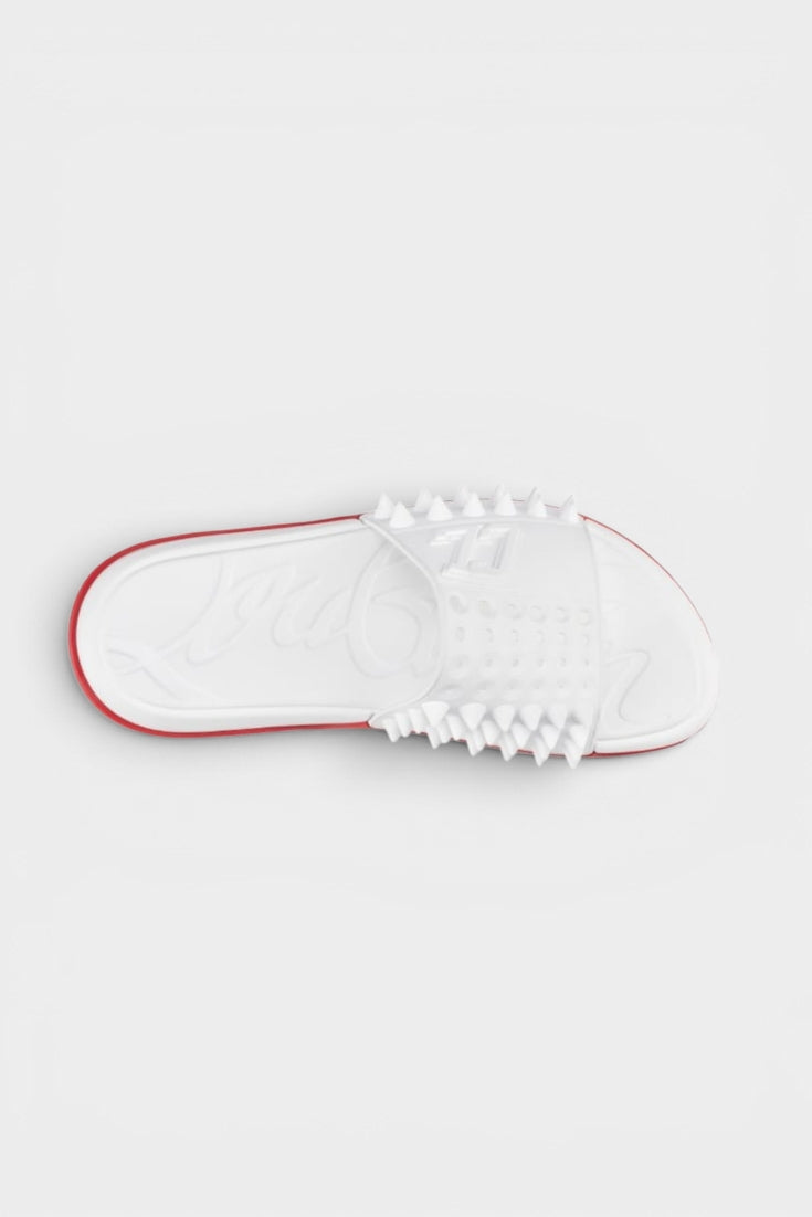 Spikes Slides (White/ Red)