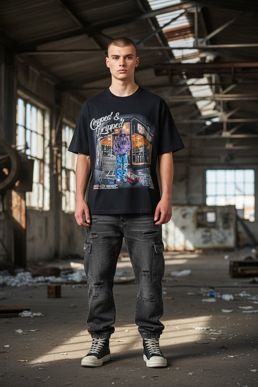 Studded Graphic T-shirts
