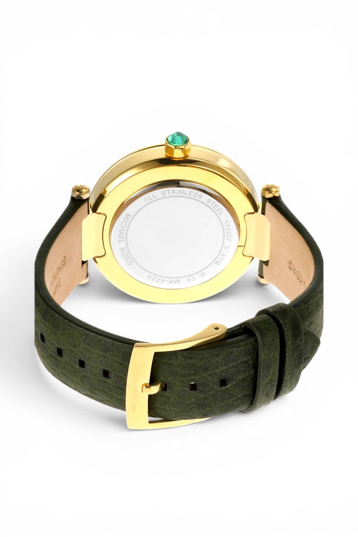 Emerald Monogram Crystal Watch