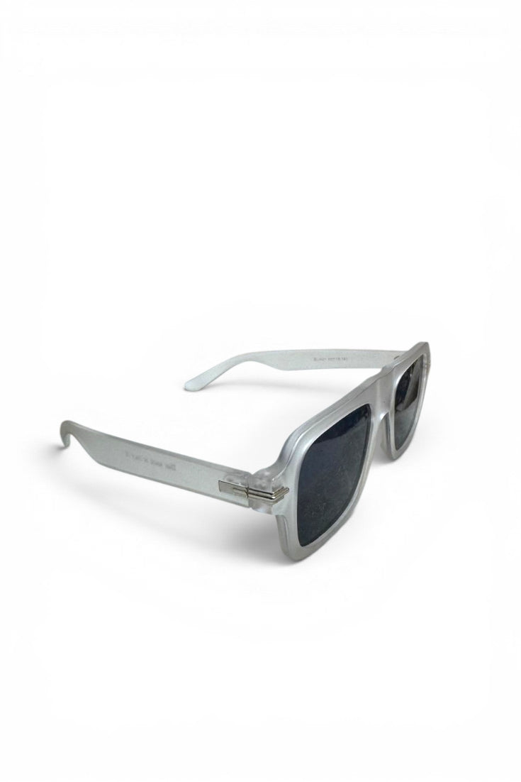 Frosted Rectangular Sunglasses