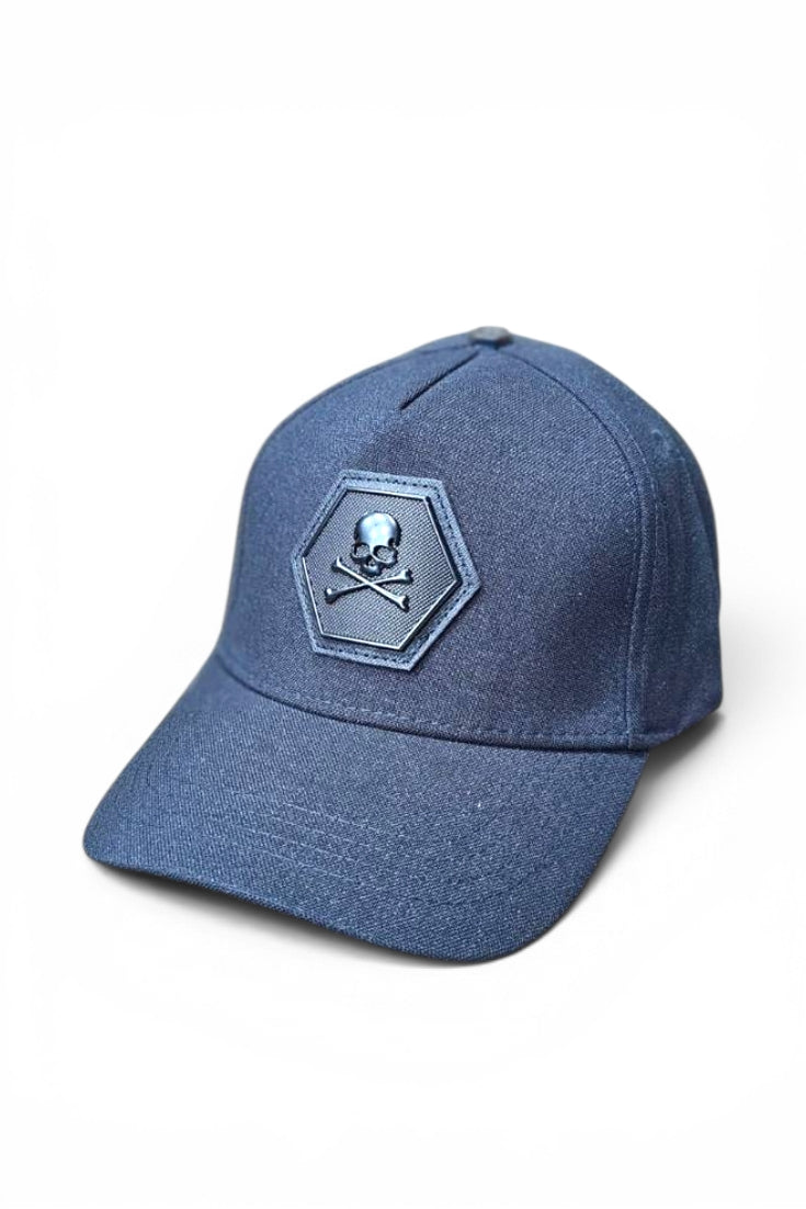 Midnight Skull Crest Cap
