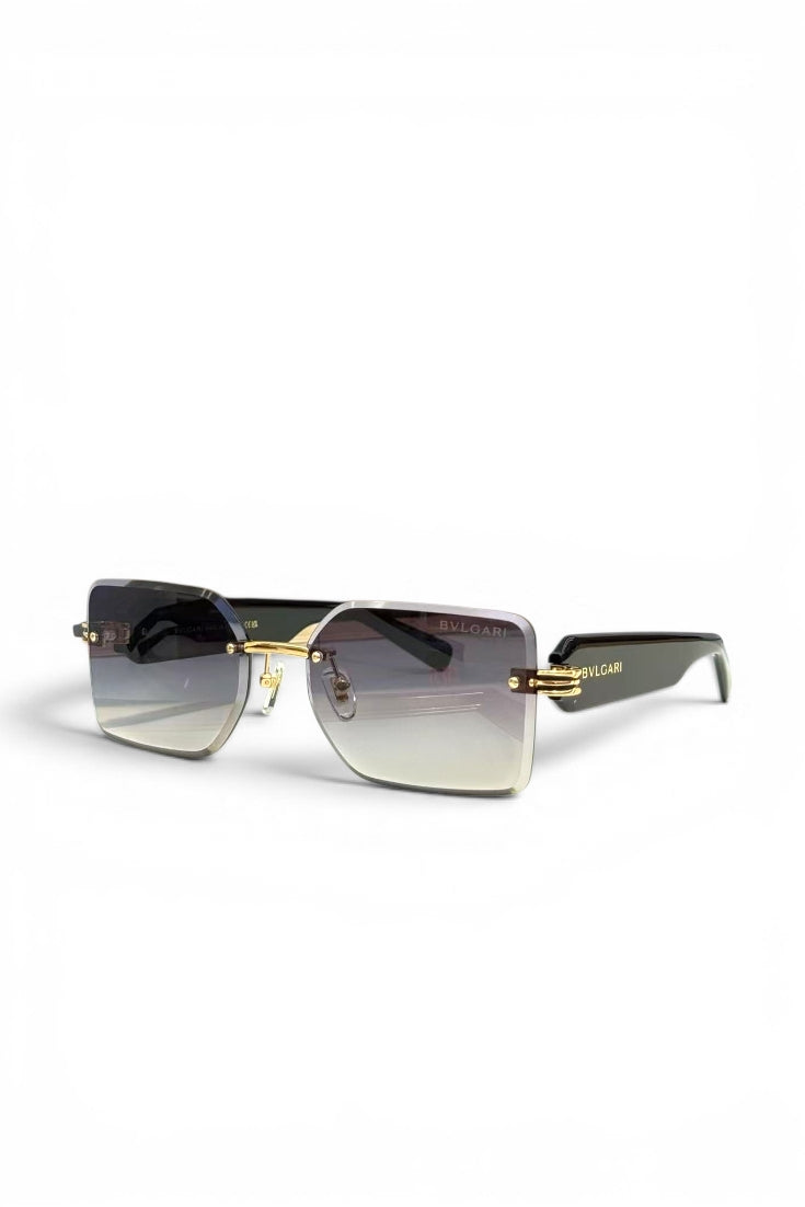 Rimless Gradient Square Frame