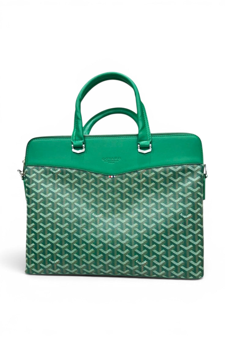 Emerald Leather Laptop Bag