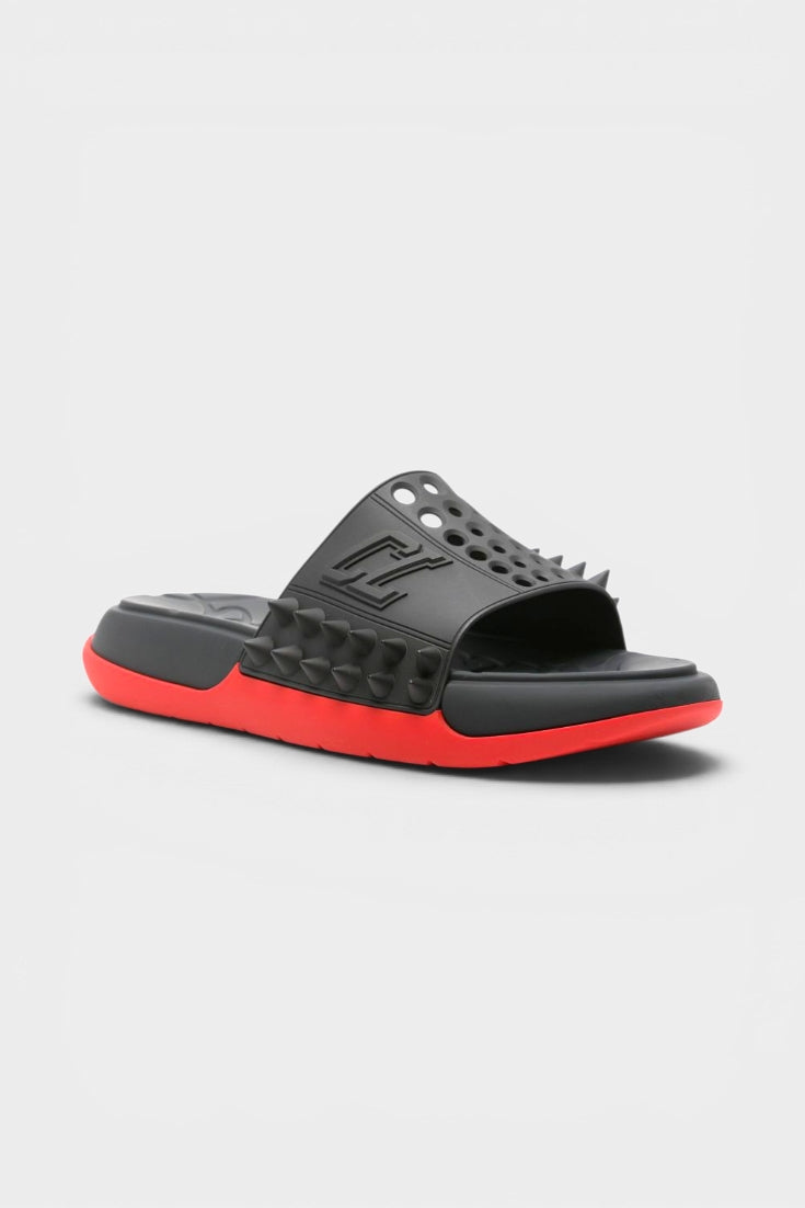 Spikes Slides (Black/Red)