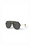 Black Geometric Aviator