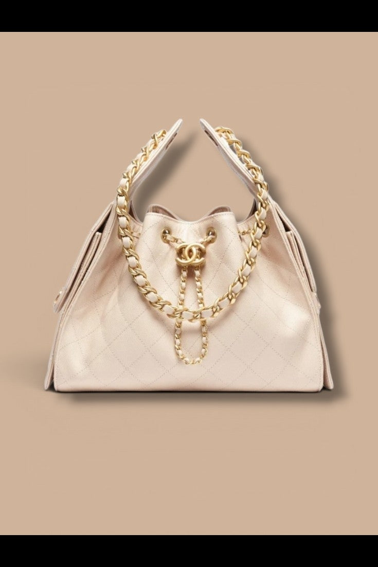 Women’s Quilted Drawstring Bag