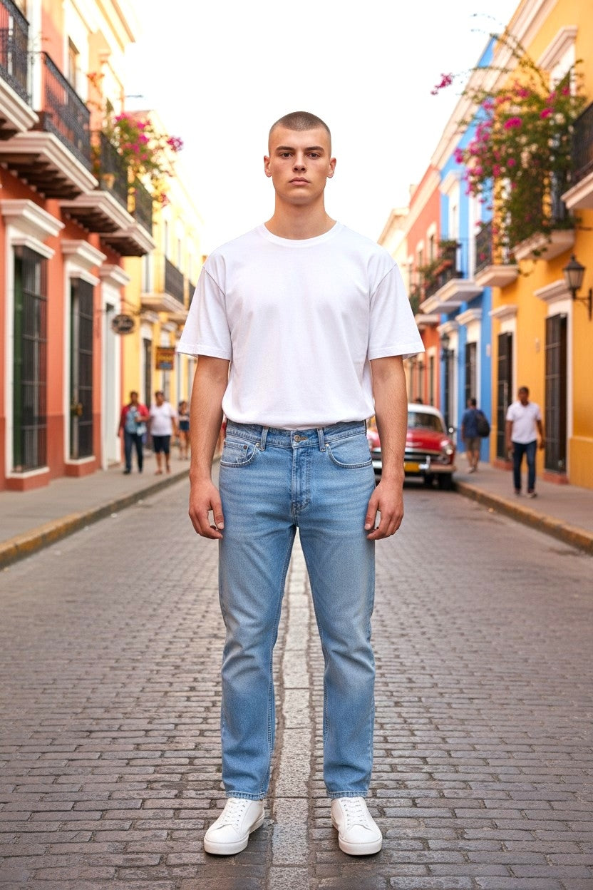 Ankle Fit Denim Jeans