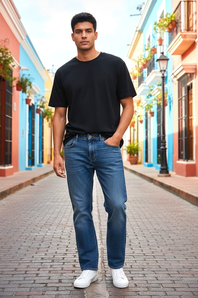 Plus Sized Relaxed Fit Denim Jeans