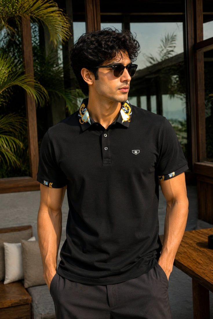 Printed Collar T-shirts