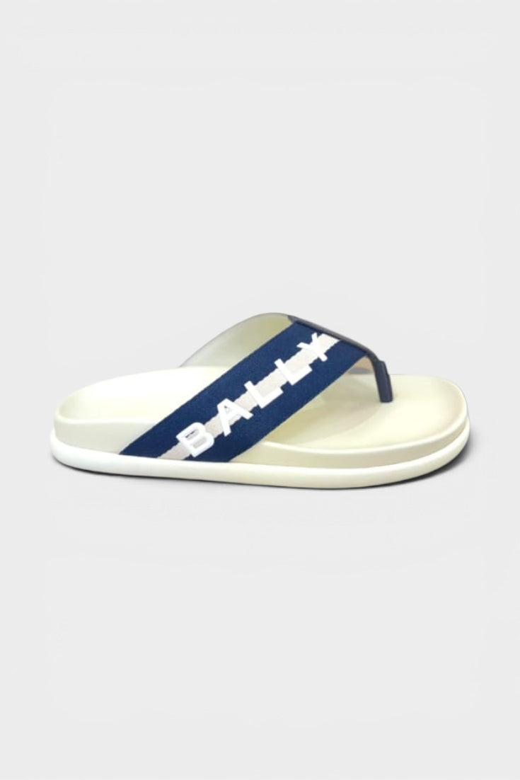 Thong Sandal White/Navy
