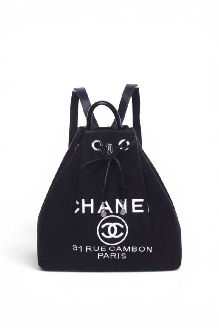 Noir Rue Drawstring Backpack